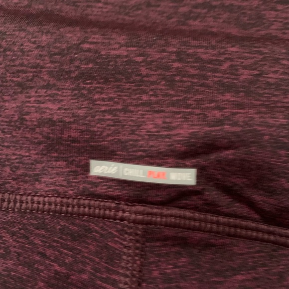 Aerie Maroon Chill Play Move Leggings - Picture 3 of 6